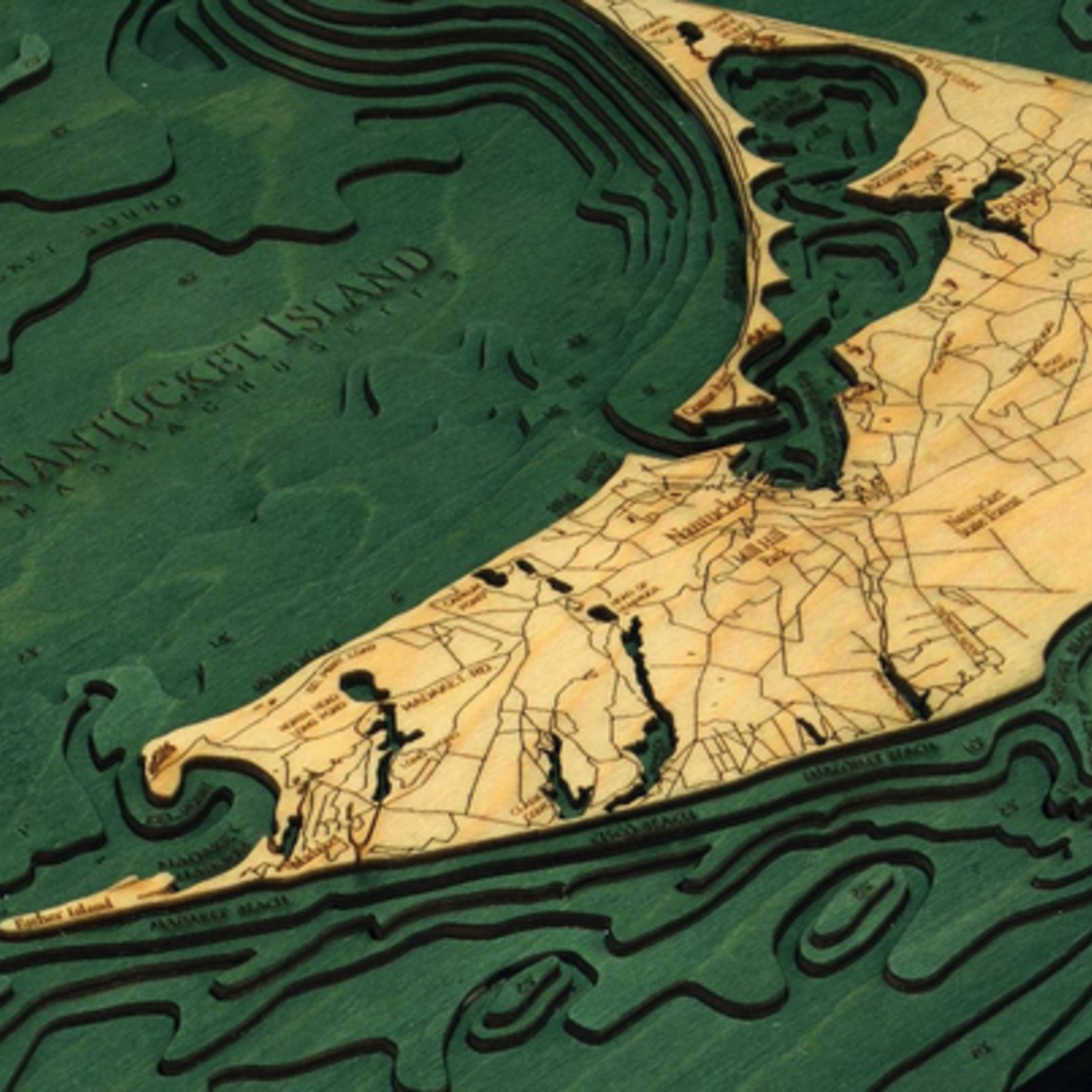 WoodChart Nantucket (Bathymetric 3-D Nautical WOODCHART)