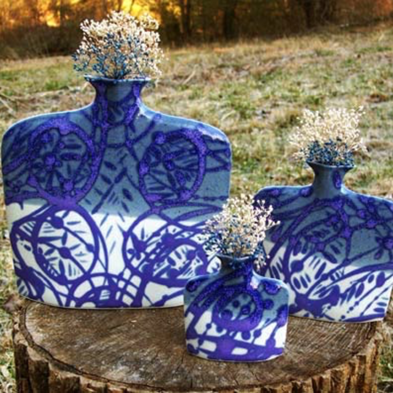Porcelain Slab Flower Vase (Lg, ESP)