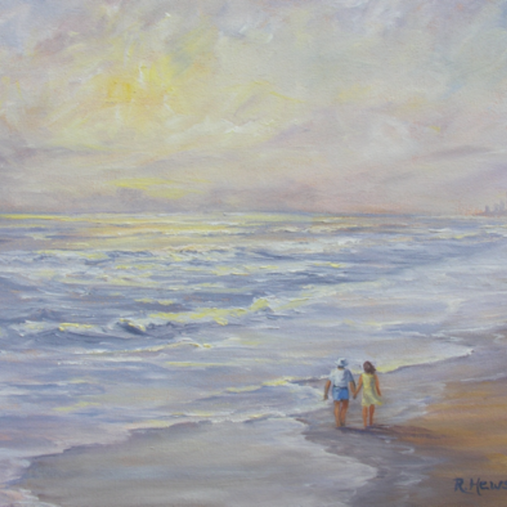 Beach Walk (Print, Matted,  11x14, RUTH)
