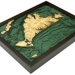 WoodChart Martha's Vineyard (Bathymetric 3-D Nautical WOODCHART)