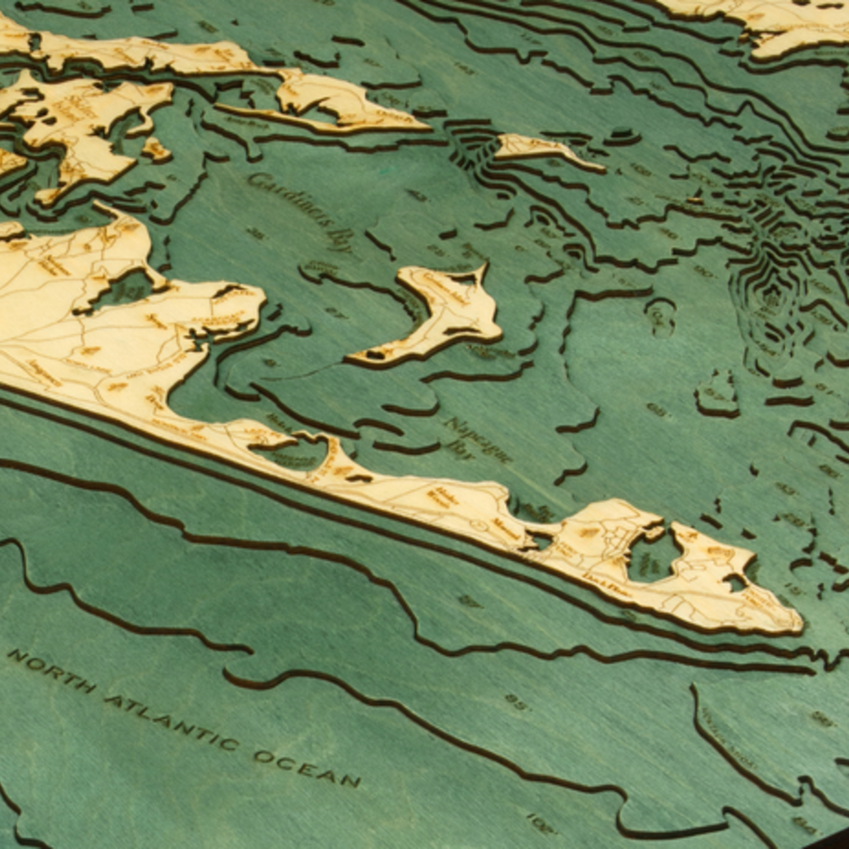 WoodChart Long Island Sound (EAST, Bathymetric 3-D Nautical WOODCHART)