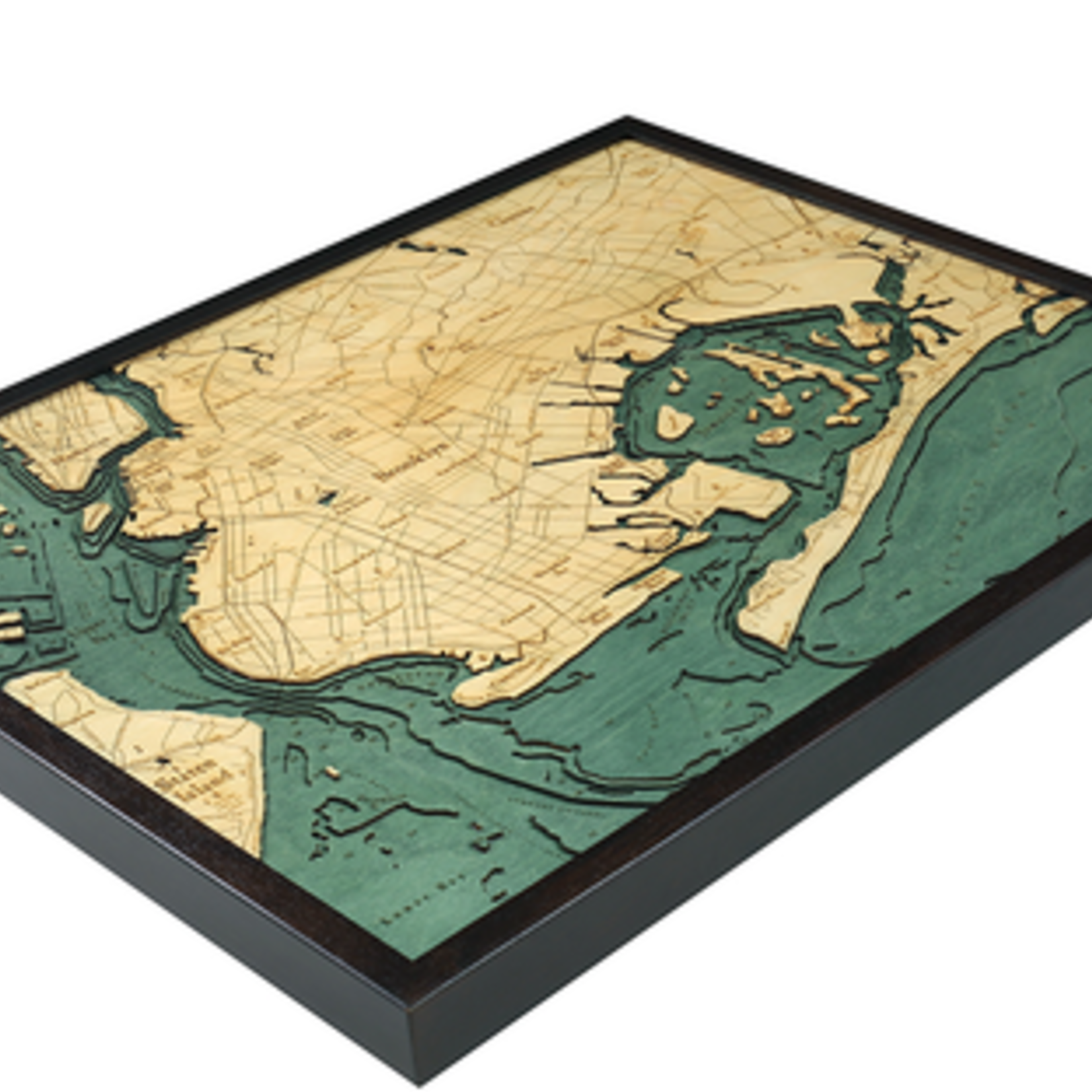 Carved Wooden Map of the World