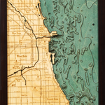 WoodChart Chicago (Bathymetric 3-D Nautical WOODCHART)