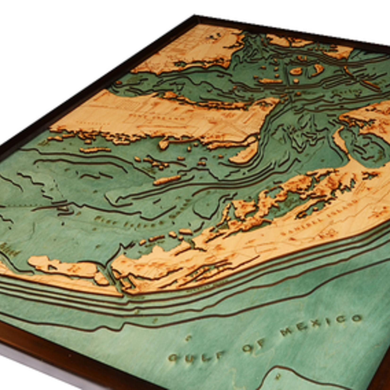 WoodChart Sanibel Island, FL (Bathymetric 3-D Nautical WOODCHART)