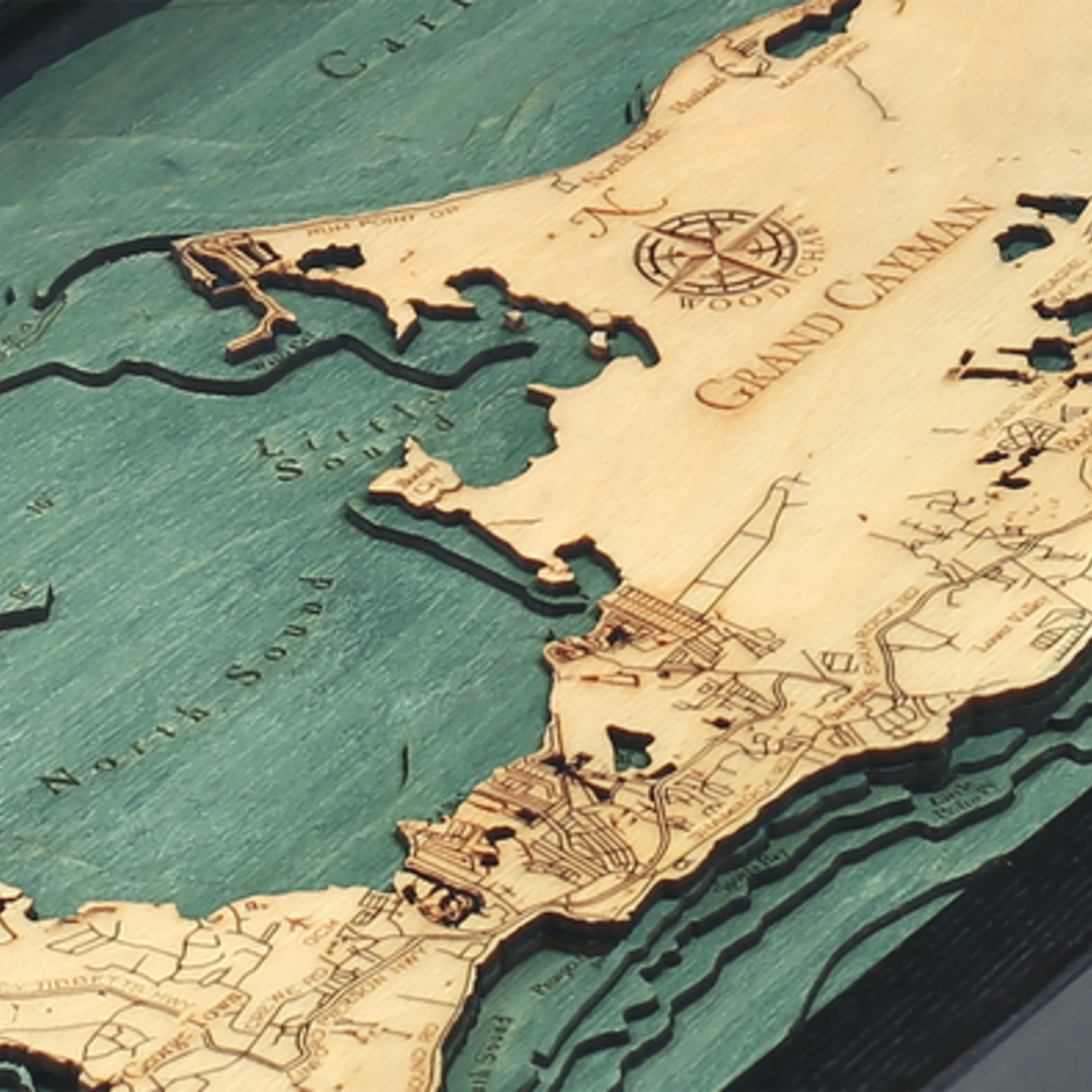 WoodChart Cayman Island (Bathymetric 3-D Nautical WOODCHART)