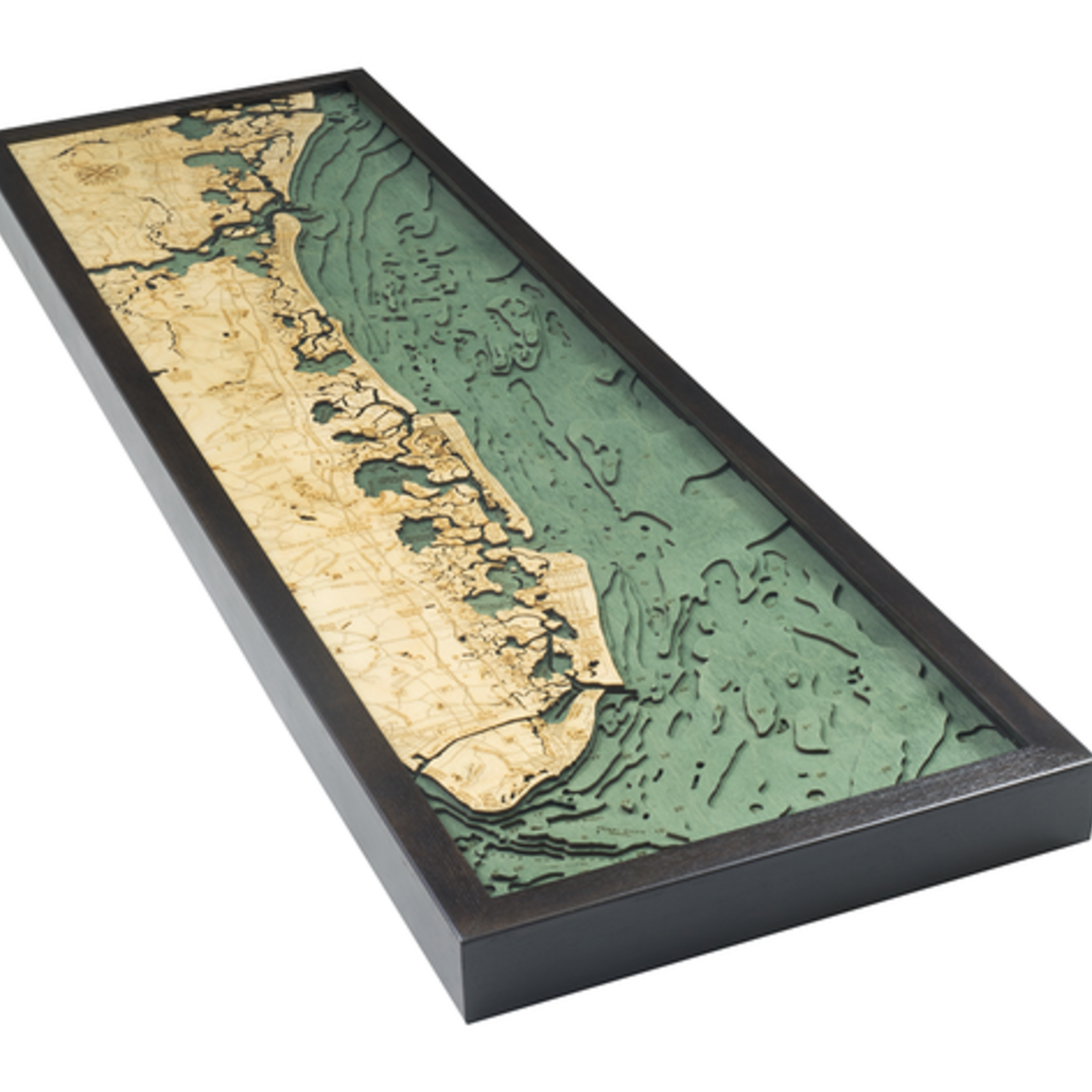 WoodChart South Shore, NJ (Bathymetric 3-D Nautical WOODCHART)