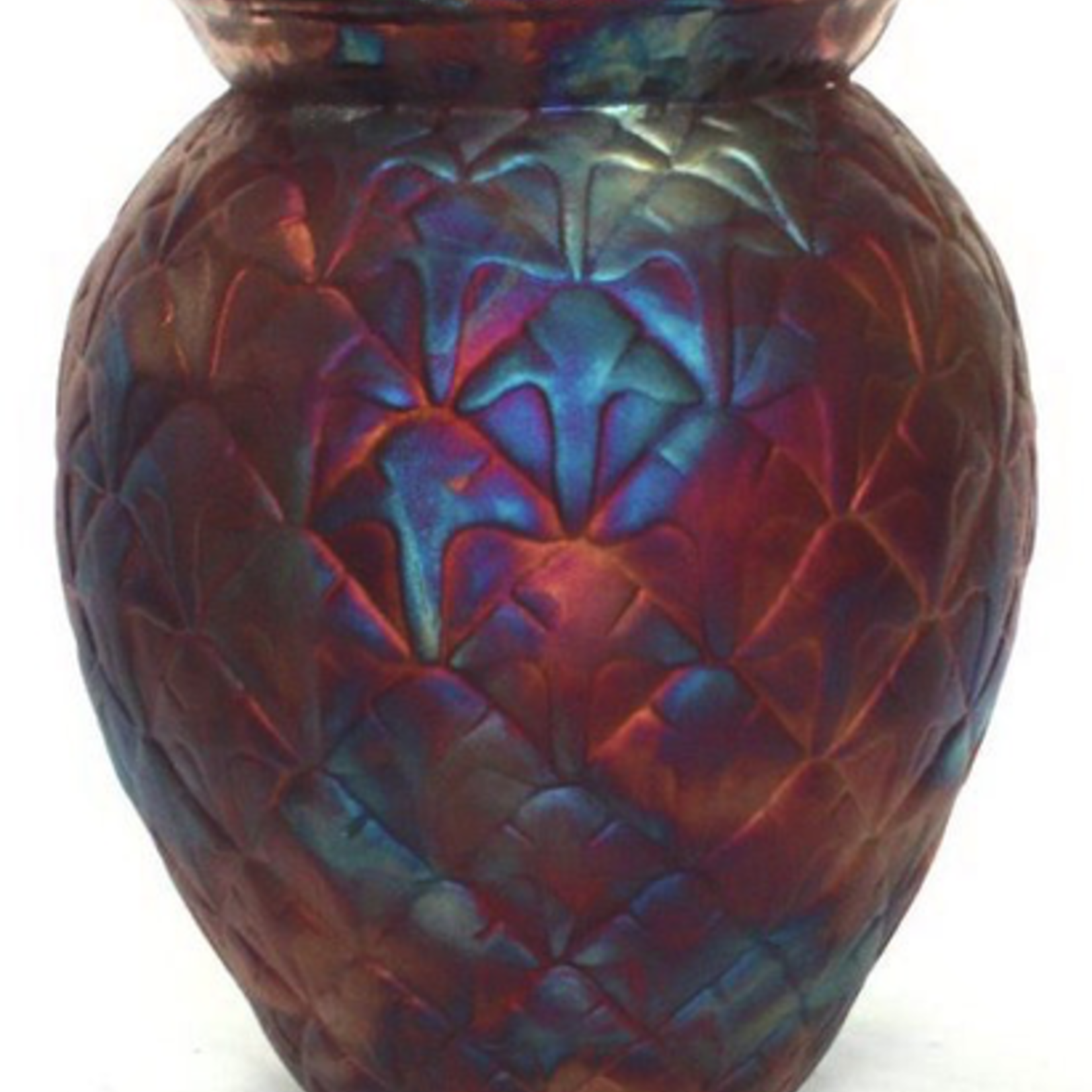 Raku Art PINEAPPLE VASE (RAKU, #092)