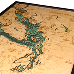 WoodChart Sailish Sea, WA (Bathymetric 3-D Nautical WOODCHART)