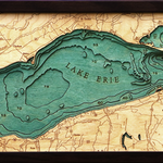WoodChart Lake Erie (Bathymetric 3-D Nautical WOODCHART)