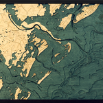 WoodChart Savannah, GA (Bathymetric 3-D Nautical WOODCHART)