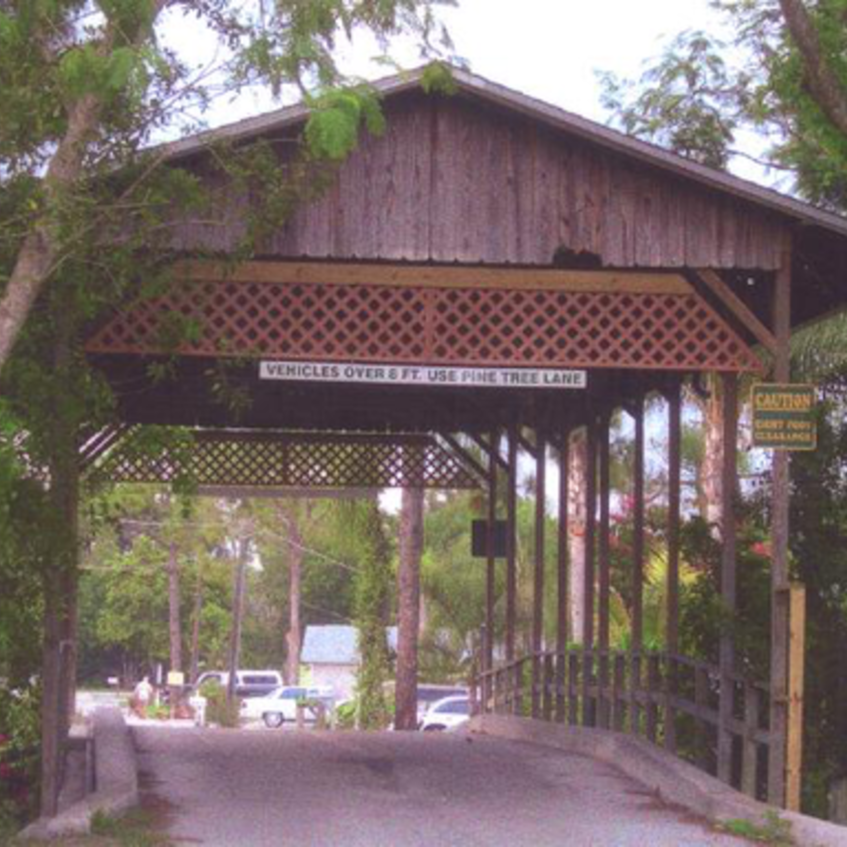 Ruthann Hewson Floridian Covered Bridge (Print, Matted, 11x14, RUTH)