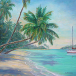 Ruthann Hewson Caribbean Isle (Print, Matted, 11x14, RUTH)