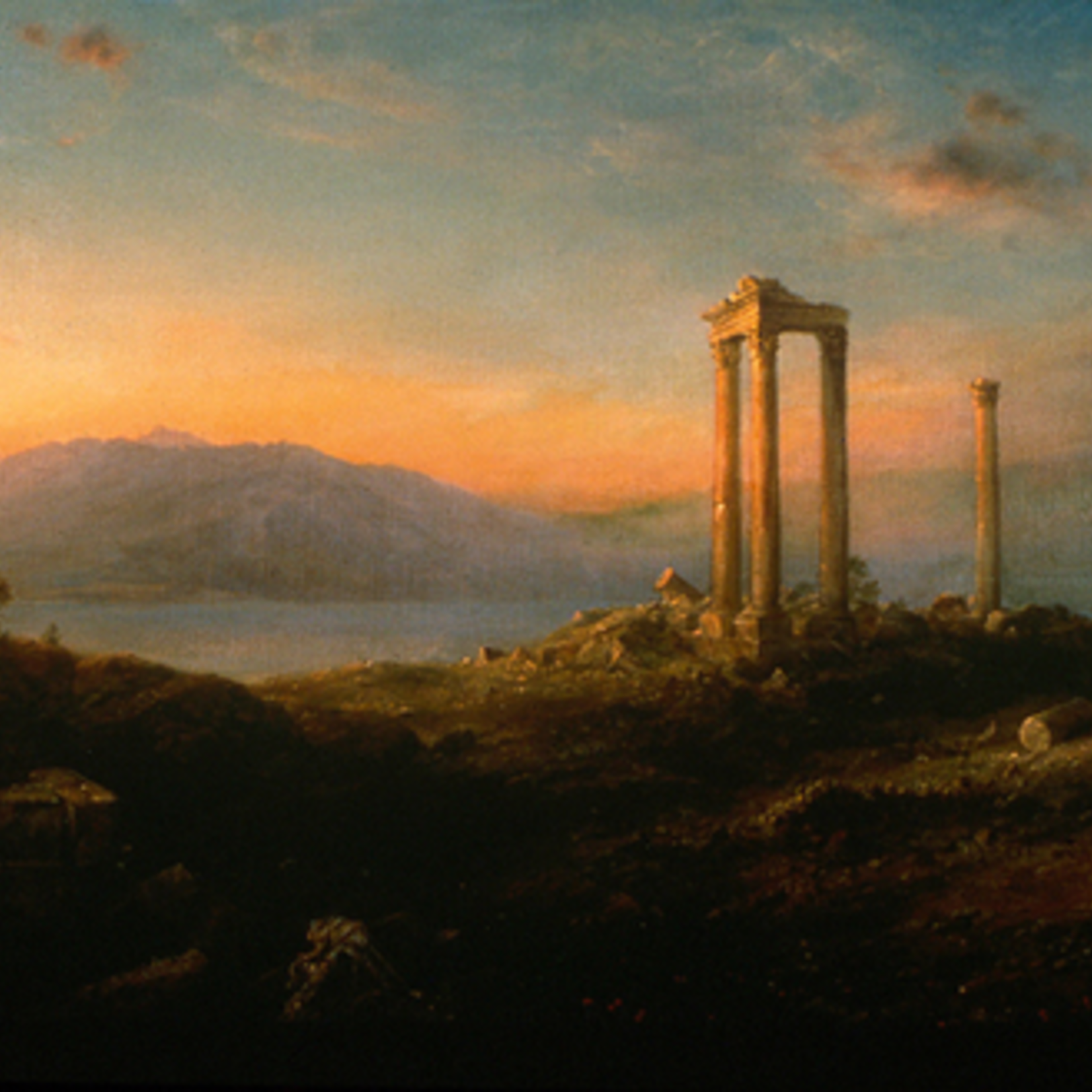 Ruins of Baalbek (copy of Frederic Church Oil, Print, Matted, 11x14, RUTH)