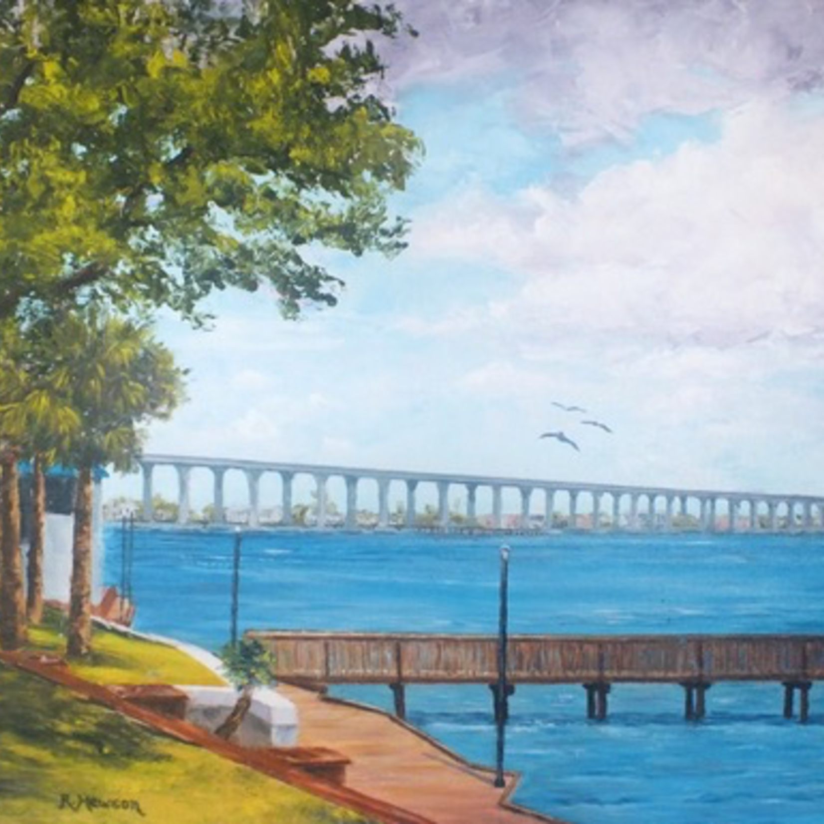 Along the Boardwalk (Print, Matted, 11x14, RUTH)