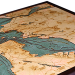 WoodChart San Francisco / Bay Area (Lg Bathymetric 3-D Nautical WOODCHART)