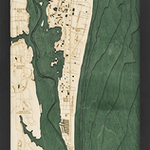 WoodChart St. Augustine, FL (Bathymetric 3-D Nautical WOODCHART)