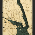 WoodChart Great Sacandaga Lake (Bathymetric 3-D Nautical WOODCHART)