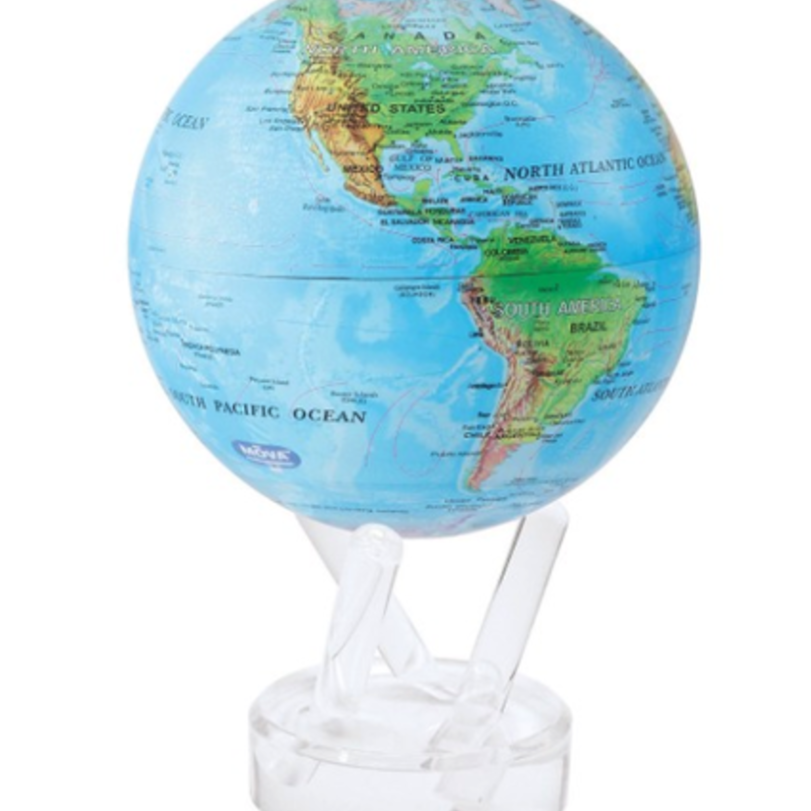 Mova Globes RELIEF MAP BLUE (MOVA Globe 4.5" w/Acrylic Base)
