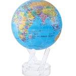 Mova Globes POLITICAL MAP BLUE (MOVA Globe 6" w/Acrylic Base)