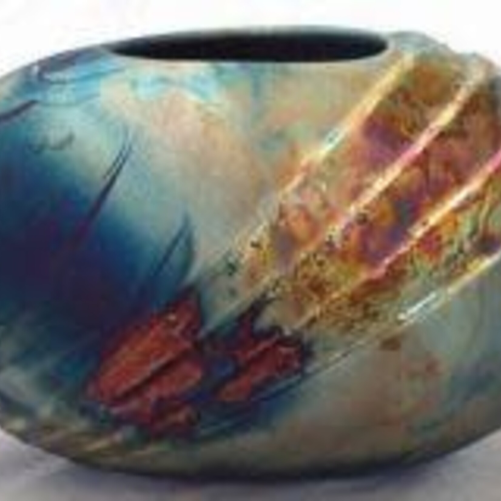 Raku Art OVAL DECO VASE (RAKU, #070)