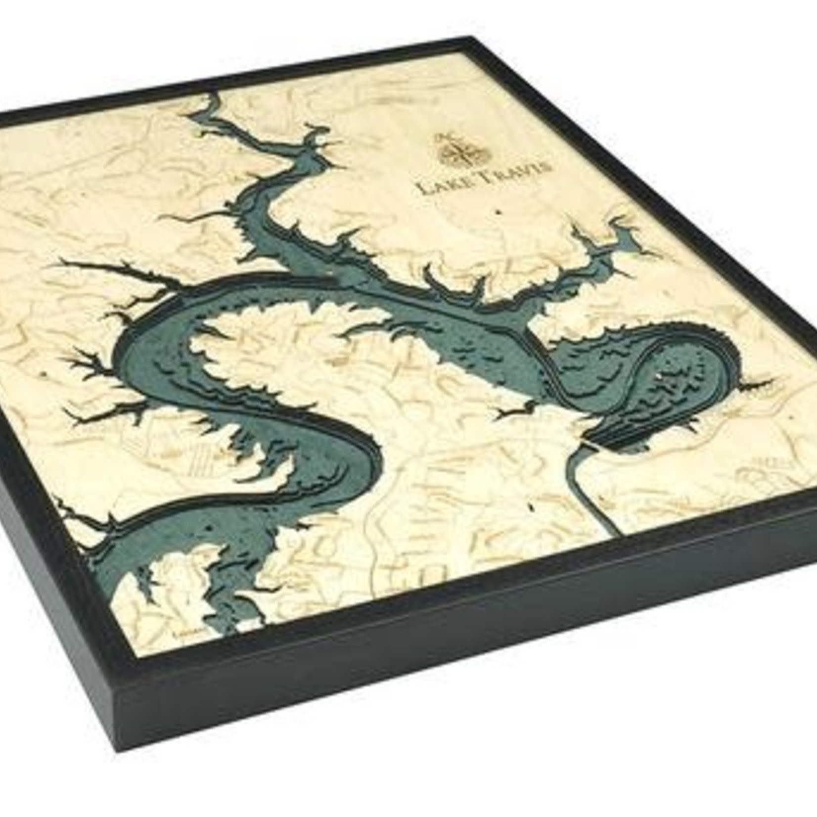 WoodChart Lake Travis, TX (Bathymetric 3-D Nautical WOODCHART)