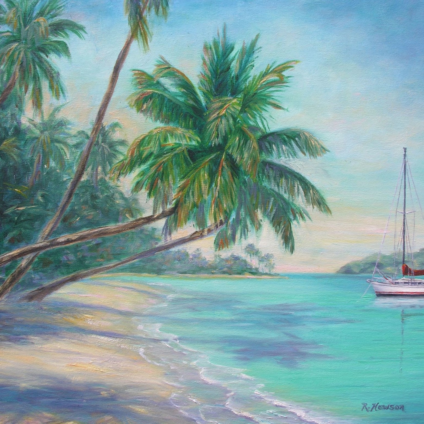 Sailing the Caribbean (Print, Matted,11x14, RUTH)