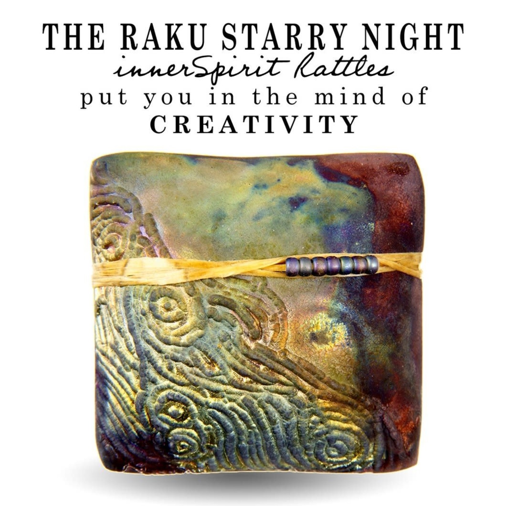 J Davis Studios STARRY NIGHT (SQUARE, innerSpirit Rattle, JDAV)