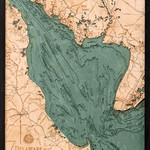 WoodChart Delaware Bay (Bathymetric 3-D Nautical WOODCHART)