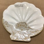 Clarkware Pottery SHELL TRAY, sm, 7", (CLARK)