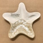 Clarkware Pottery STARFISH DISH, Blue or Elegant Lace (Sm., CLARK)