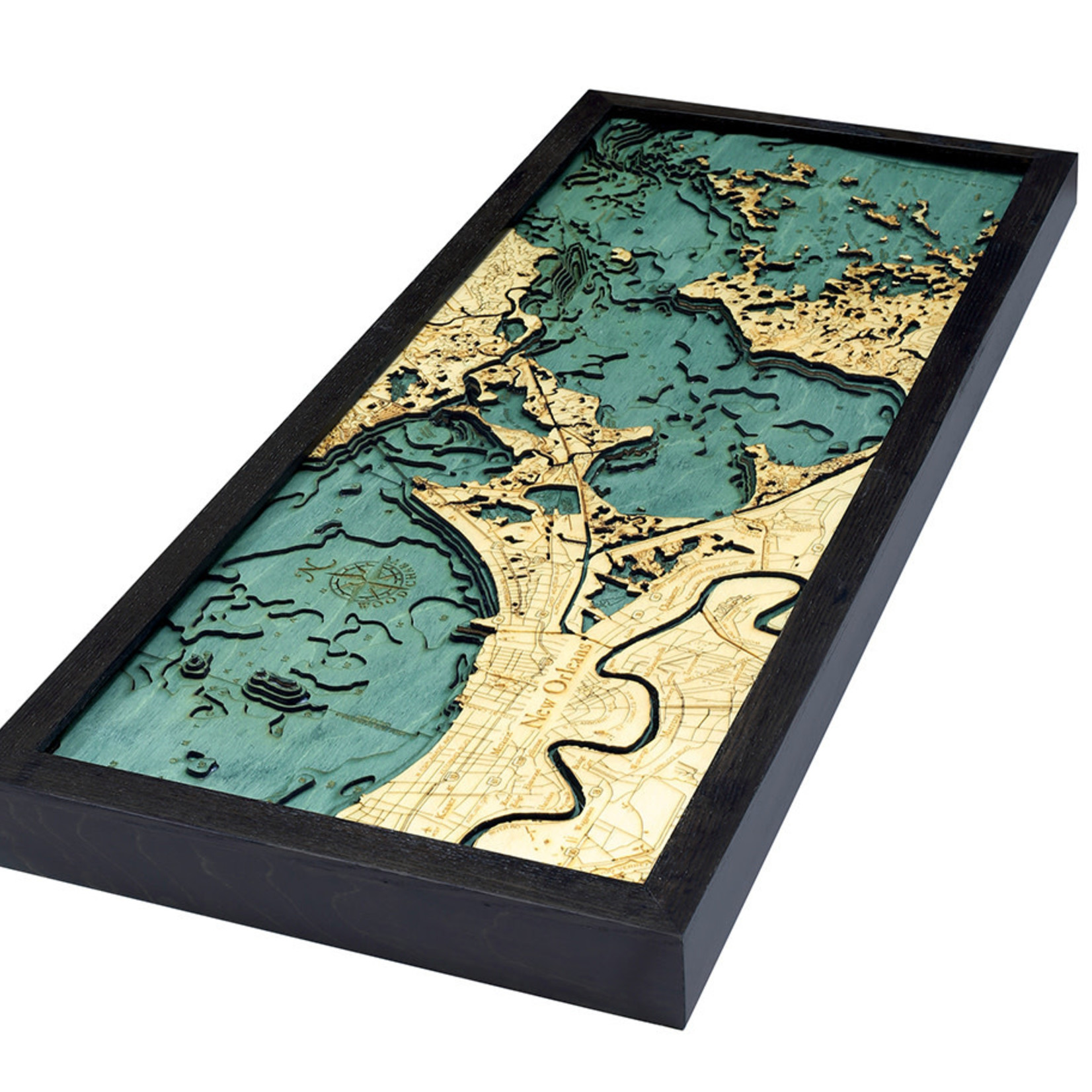 WoodChart New Orleans (Bathymetric 3-D Nautical WOODCHART)