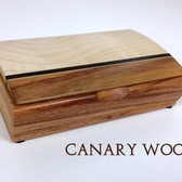 TREASURE WOOD BOX (Asst. Stripes, Engraved Quote) - Rare Earth Gallery