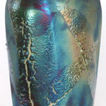 Raku Art VICTORIAN BOTTLE,  RAKU #064