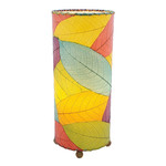 Eangee Home Design Lamp, EANGEE, Cocoa Leaf Cylinder, 17x7", multi