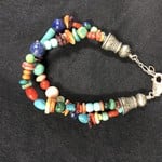 Rare Finds BRACELET, Native American Artist Design, double strand,