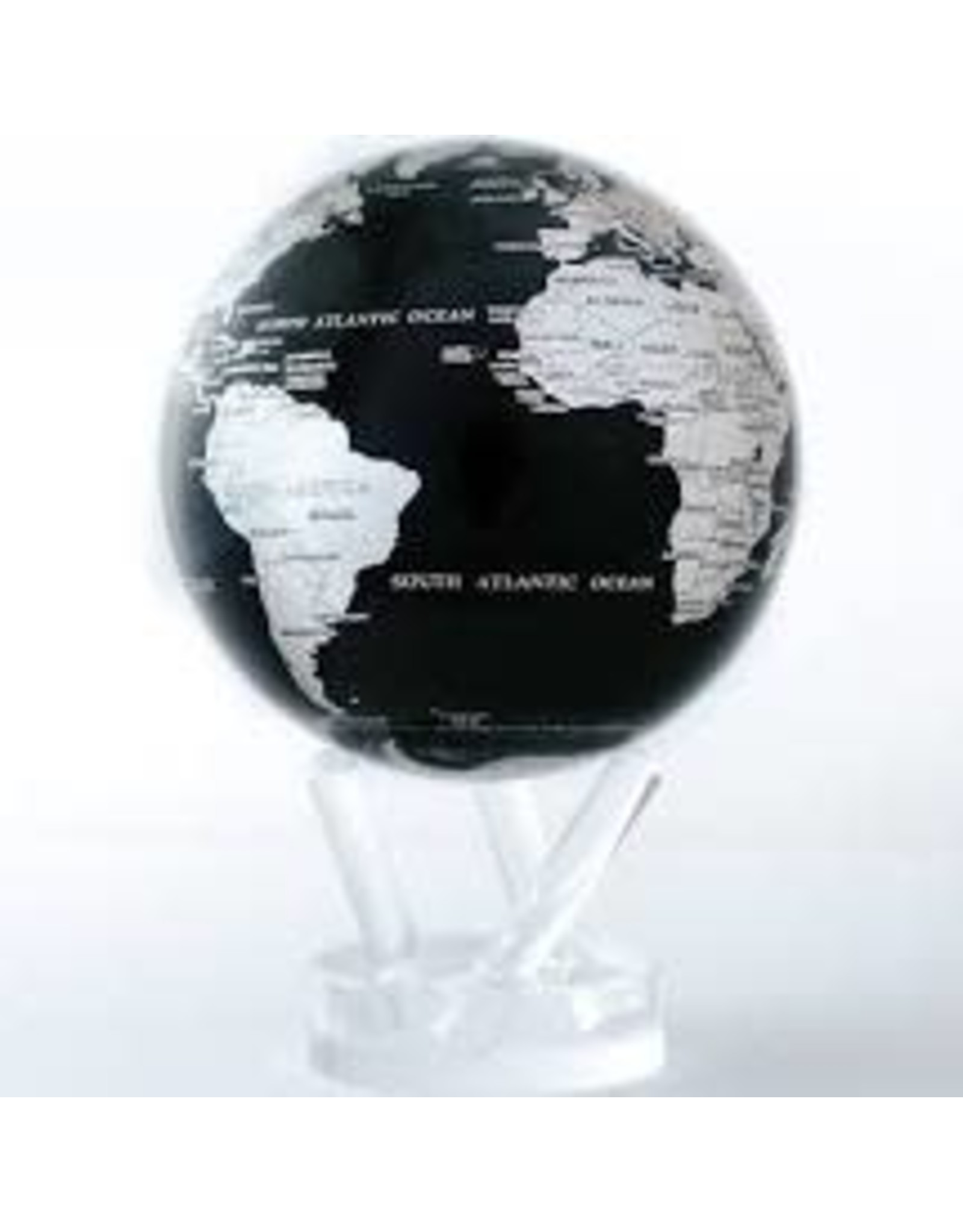 Mova Globes BLACK & SILVER (MOVA Globe 4.5" w/Acrylic Base)