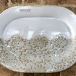 Clarkware Pottery PLATTER, OVAL, lrg, 13.5x10" Ocean Heirloom or Elegant Lace, CLARK