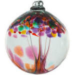Kitras Art Glass GRATITUDE (Trees of Enchantment, 6" D., KITRAS)