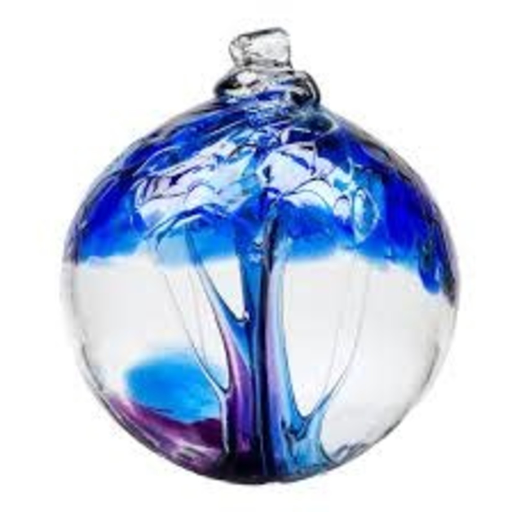 Kitras Art Glass WINTER (Trees of Enchantment, 2" D., KITRAS)