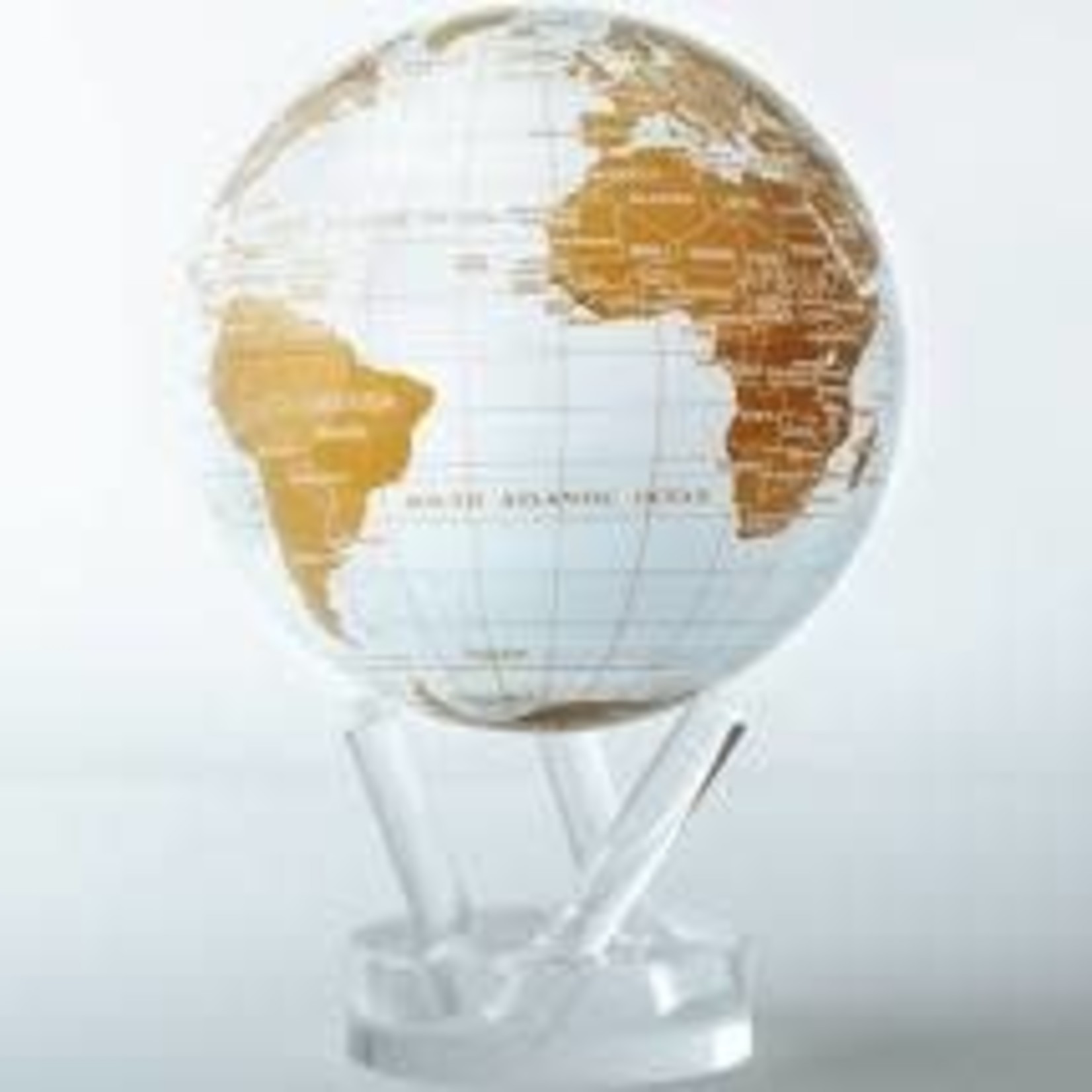 Mova Globes WHITE & GOLD (MOVA Globe 4.5" w/Acrylic Base)