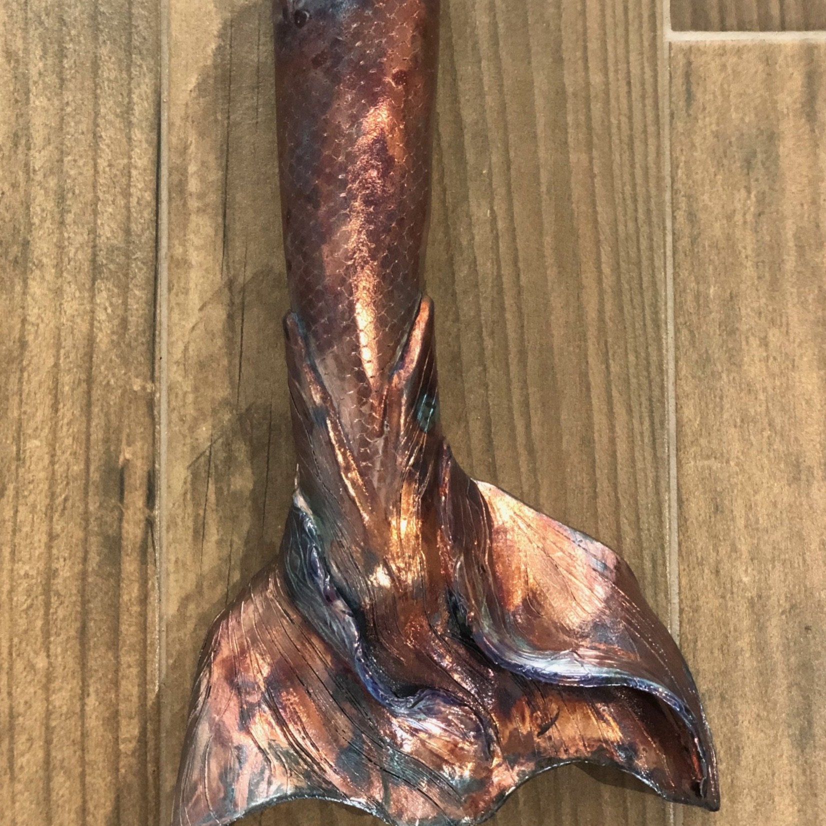 Allison Stowe-Castellano MERMAID TAIL, raku, Lrg. ALLS