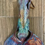 Allison Stowe-Castellano MERMAID TAIL , raku, ALLS