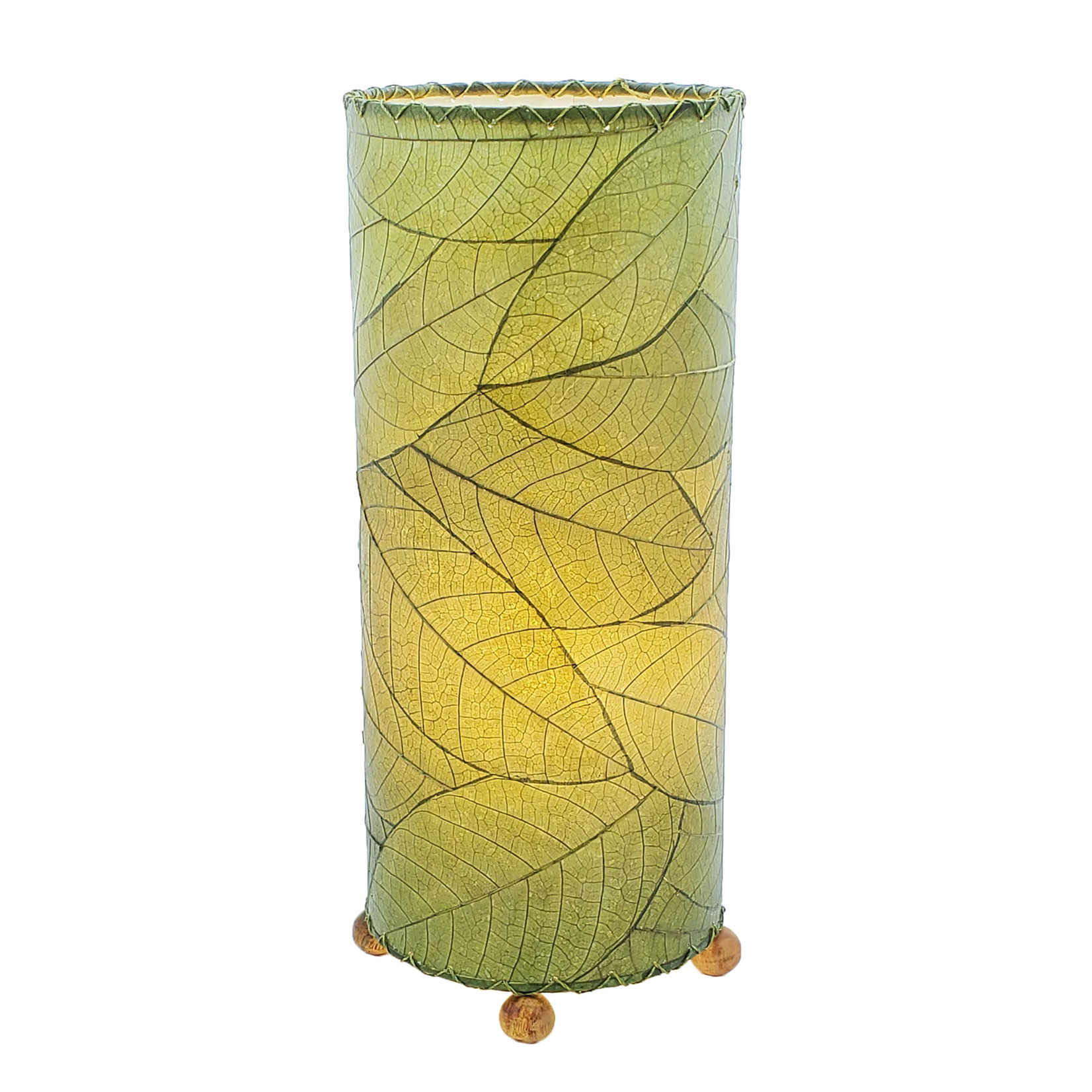 Eangee Home Design Lamp, EANGEE, Cocoa Leaf Cylinder, 17x7", green