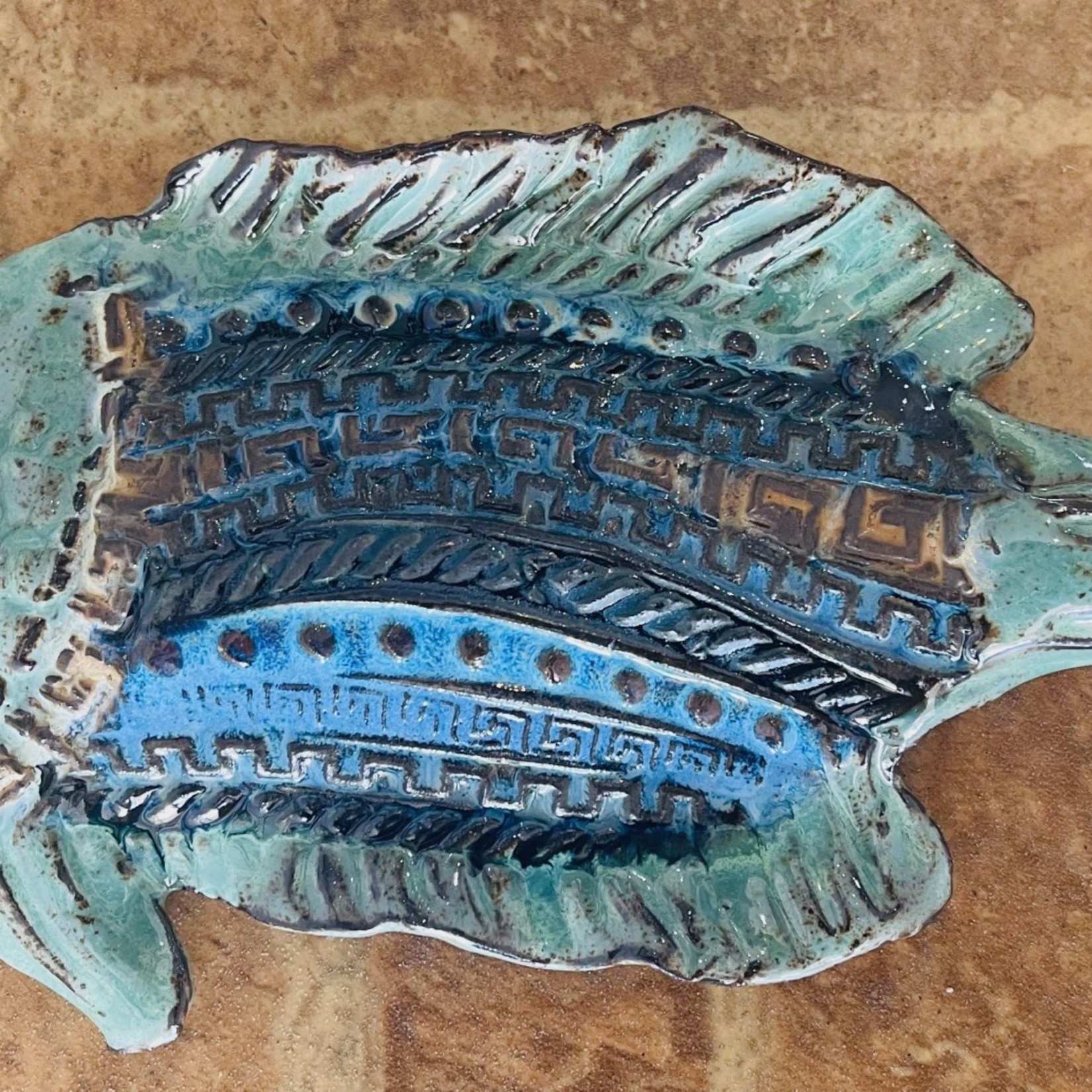 Ellen Robinson FISH wall hanging, EJAY