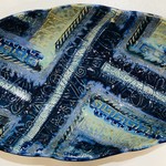 Ellen Robinson BOWL, Oval, Textured, 11", EJAY