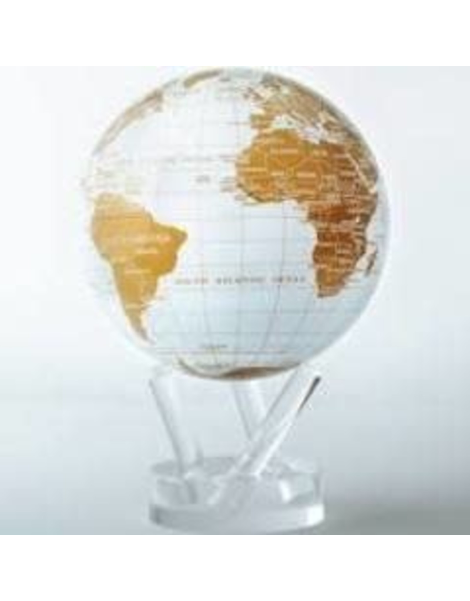 Mova Globes WHITE & GOLD (MOVA Globe 6" w/Acrylic Base)