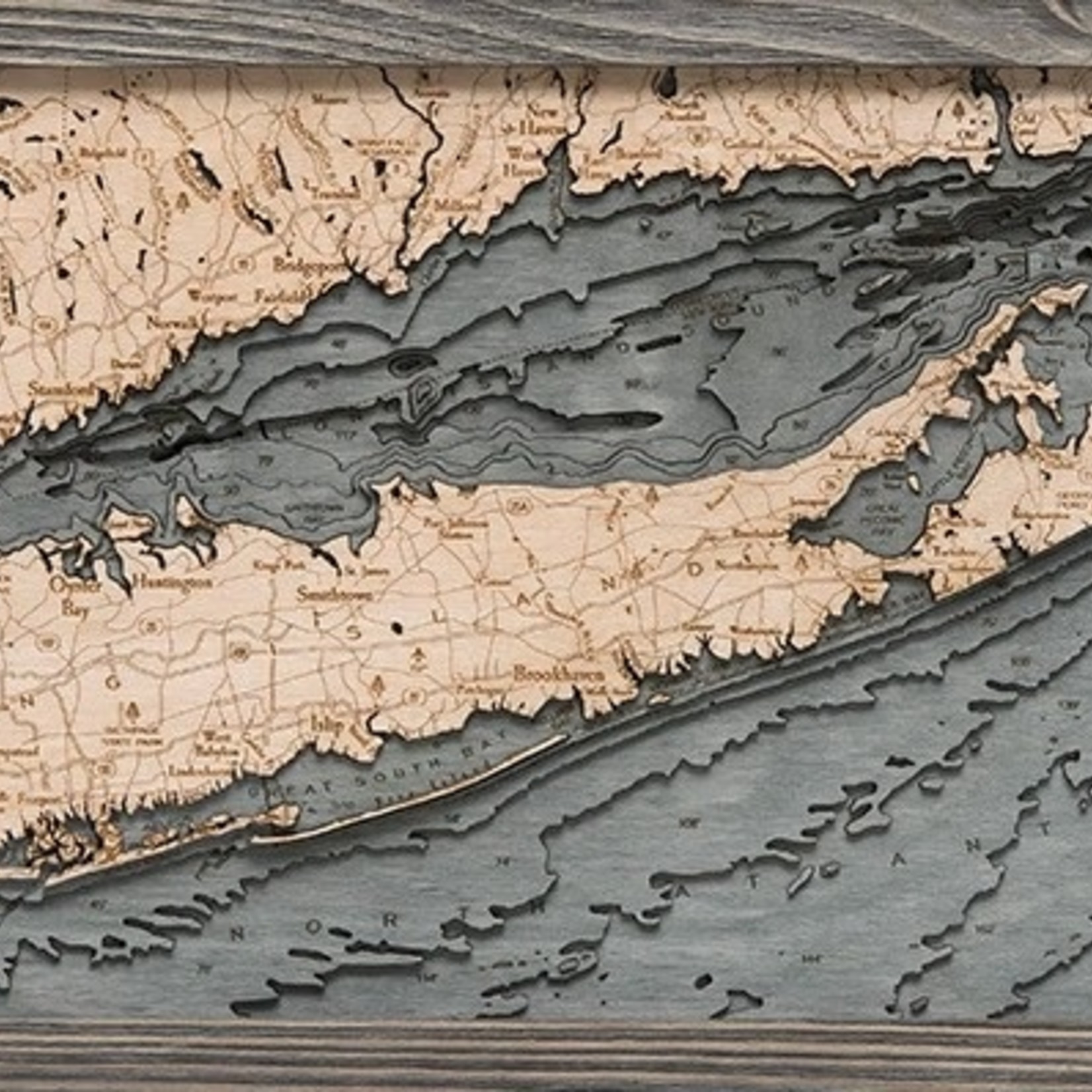 WoodChart Long Island Sound (ALL, Bathymetric 3-D Nautical WOODCHART)