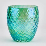 Glass Eye Studio Birthstone Votive, May,  Emerald, 3.25"  GLAS