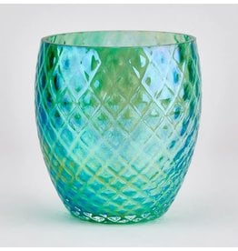 Glass Eye Studio Birthstone Votive, May,  Emerald, 3.25"  GLAS