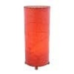 Eangee Home Design Lamp, EANGEE, Cocoa Leaf Cylinder, 17x7", Red